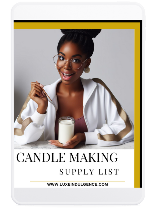 FREE Candle Making Supply List - Digital Download